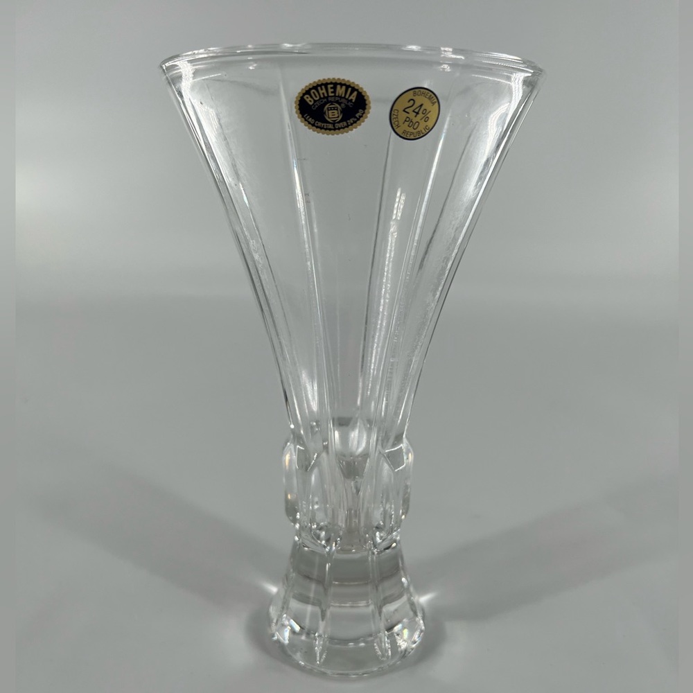 Vintage Bohemia‎ Czech Republic Lead Crystal Vase